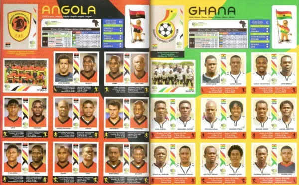 Panini World Cup 2006 Angola and Ghana