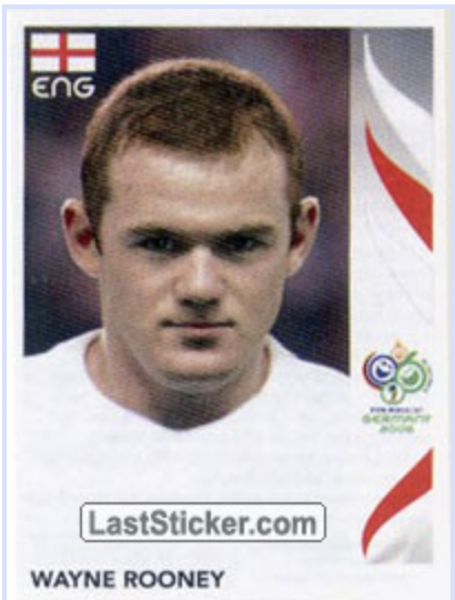 Wayne Rooney - First World Cup Sticker
