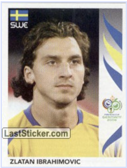 Zlatan Ibrahimović - Second World Cup Sticker