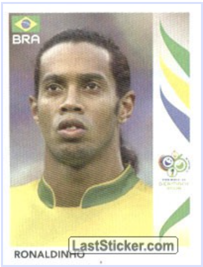 Ronaldinho Second World Cup Sticker