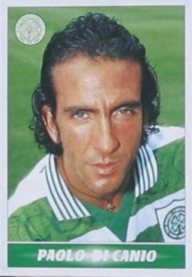 Di Canio Panini sticker 1996. First year Celtic