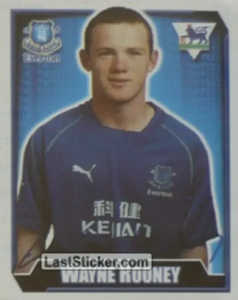 Wayne Rooney Rookie Sticker