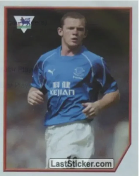 Wayne Rooney Rookie Sticker Insert
