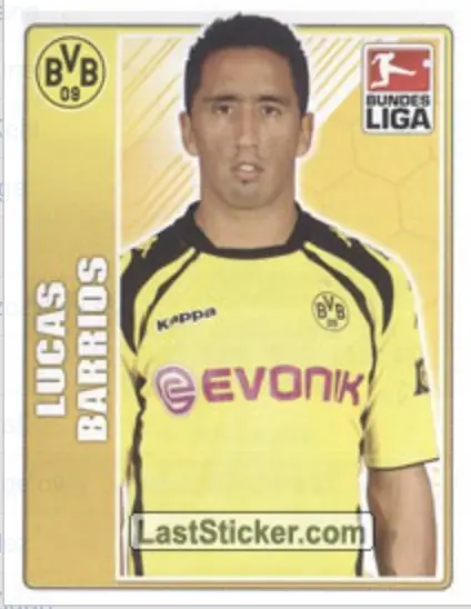 Lucas Barrios rookie sticker