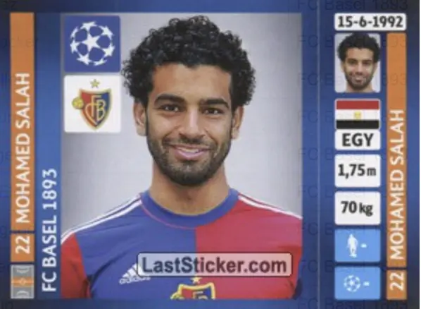 Mohamed Salah Rookie Sticker