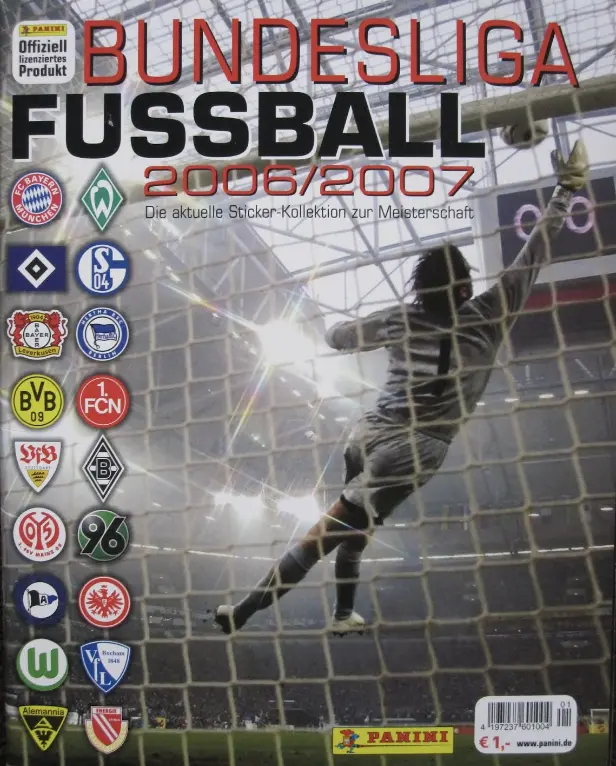 The best rookie stickers Panini German Bundesliga 2006 2007