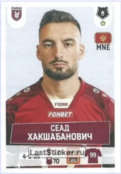 Sead Haksabanovic Rookie Sticker