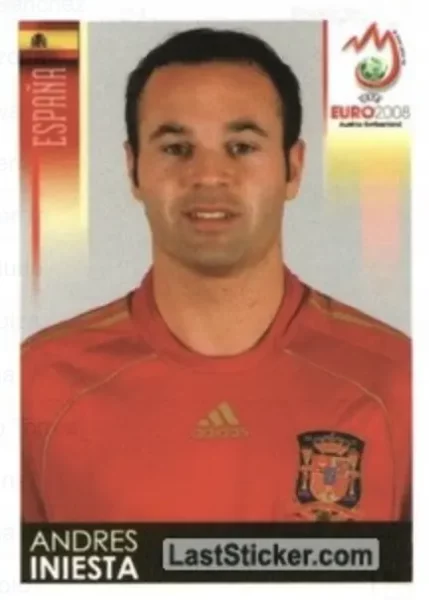Andres Iniesta International Rookie Sticker