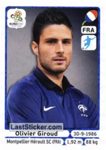 Olivier Giroud International Rookie Sticker