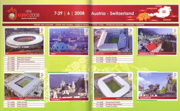 Panini Euro 2008 Austria Stadiums