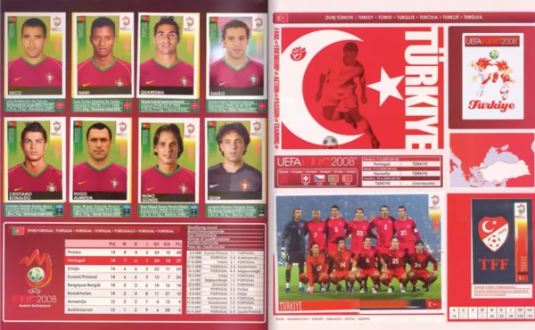 Panini Euro 2008 Portugal and Turkey