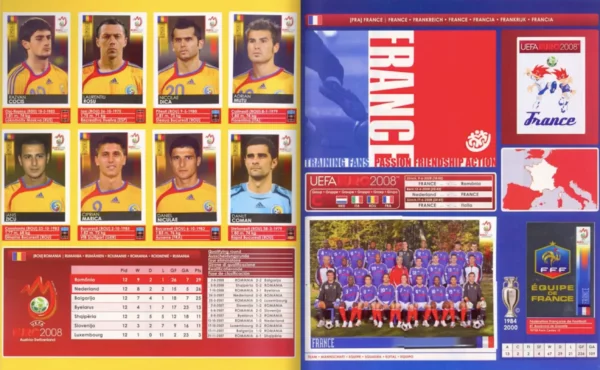 Panini Euro 2008 Romania and France