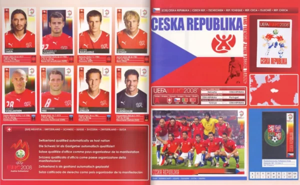 Panini Euro 2008 Switzerland and Czechia