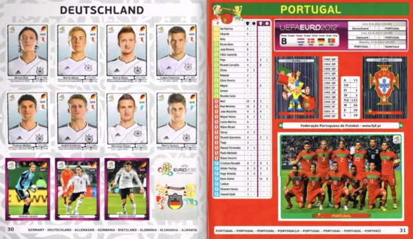 Panini Euro 2012 Germany and Portugal
