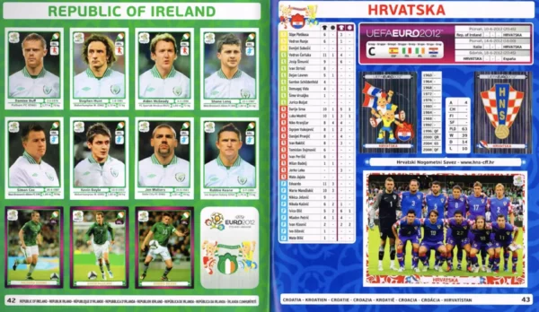 Panini Euro 2012 Ireland and Croatia