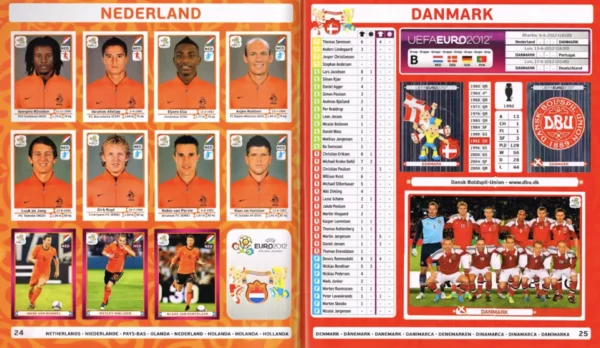 Panini Euro 2012 Netherlands and Denmark