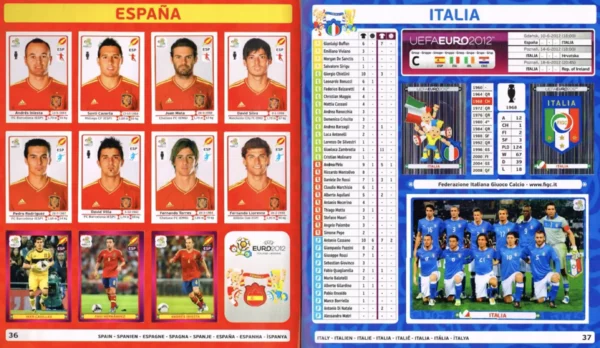 Panini Euro 2012 Spain and Italy