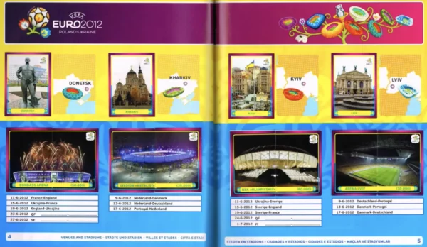 Panini Euro 2012 Ukraine Stadiums