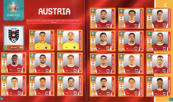 Panini Euro 2020 Austria