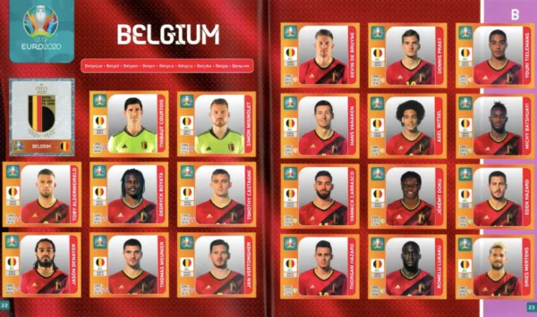 Panini Euro 2020 Belgium