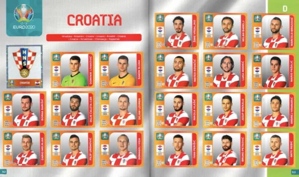 Panini Euro 2020 Croatia