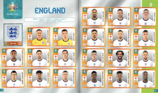 Panini Euro 2020 England