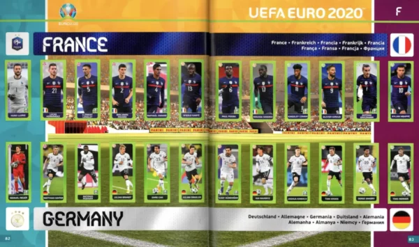 Panini Euro 2020 France vs Germany