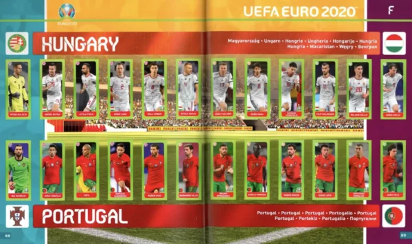 Panini Euro 2020 Hungary vs Portugal