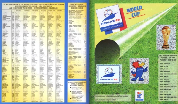 Panini World Cup 1998 Badges
