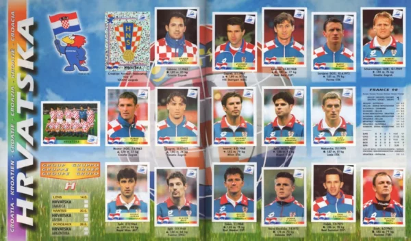 Panini World Cup 1998 Croatia