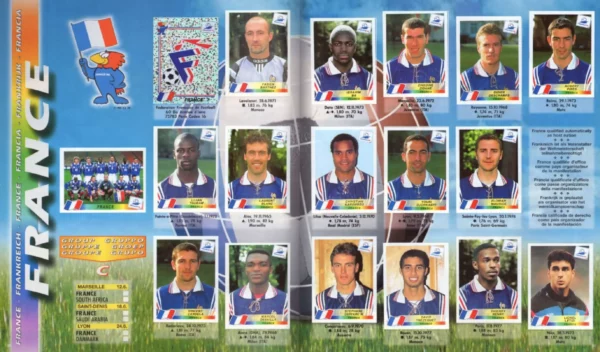 Panini World Cup 1998 France