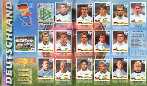 Panini World Cup 1998 Germany
