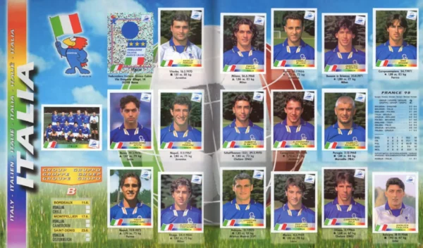Panini World Cup 1998 Italy