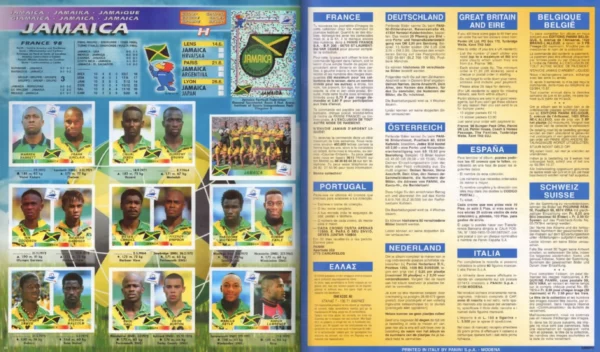 Panini World Cup 1998 Jamaica