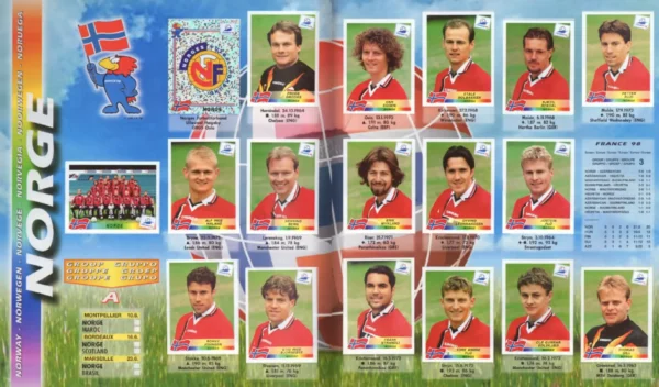 Panini World Cup 1998 Norway
