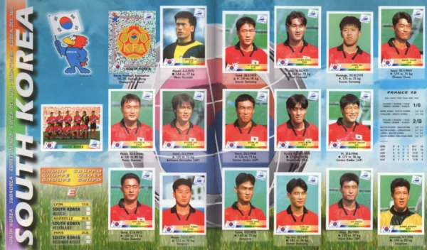 Panini World Cup 1998 South Korea