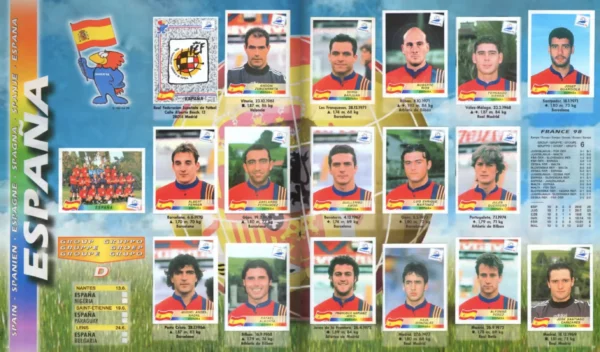 Panini World Cup 1998 Spain