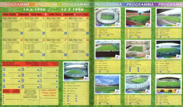 Panini World Cup 1998 Stadiums