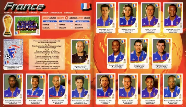 Panini World Cup 2002 France
