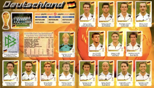 Panini World Cup 2002 Germany