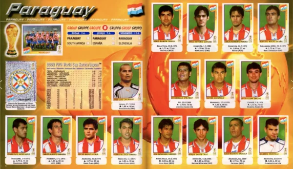 Panini World Cup 2002 Paraguay