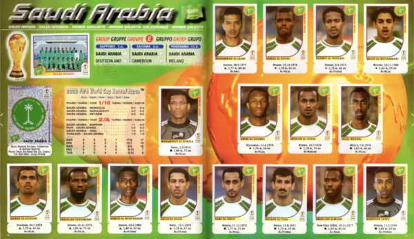 Panini World Cup 2002 Saudi Arabia