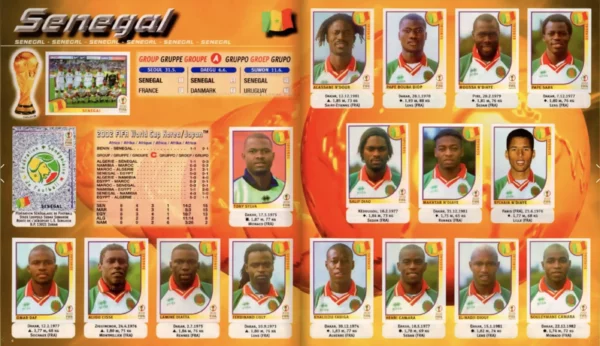 Panini World Cup 2002 Senegal