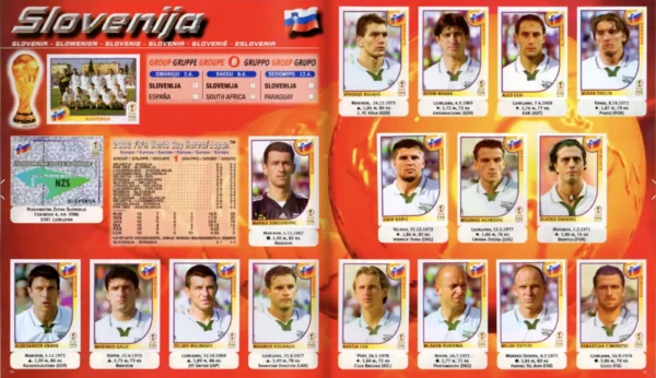 Panini World Cup 2002 Slovenia