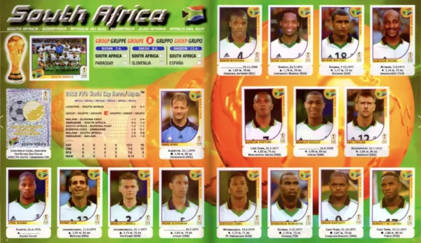 Panini World Cup 2002 South Africa