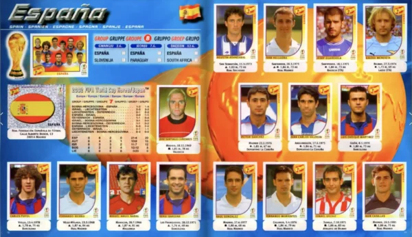Panini World Cup 2002 Spain