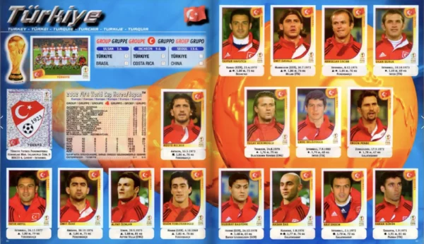 Panini World Cup 2002 Turkey