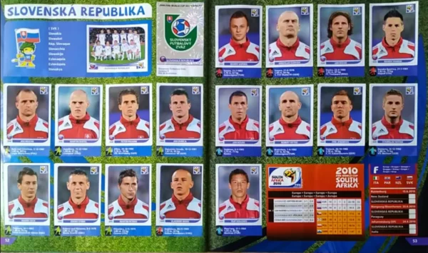 Panini World Cup 2010 Slovakia