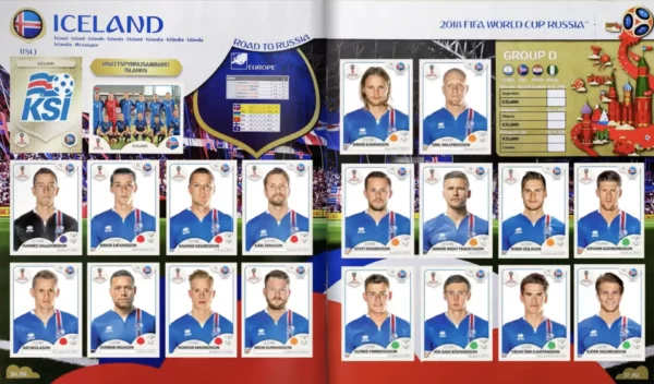 Panini World Cup 2018 Iceland