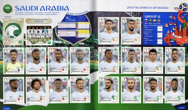Panini World Cup 2018 Saudi Arabia